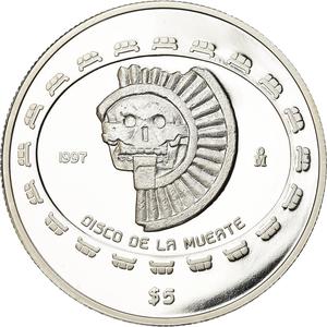 Mexico / Silver Ounce 1997 Disco de la Muerte - reverse photo