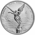 Mexico / Silver Five Ounces 2025 Libertad / Reverse Proof - reverse photo