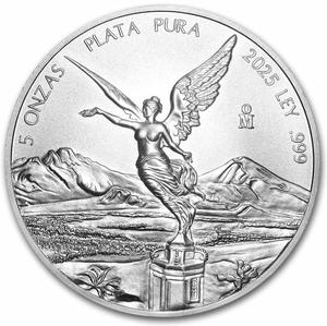 Mexico / Silver Five Ounces 2025 Libertad - reverse photo