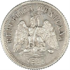 Mexico / Ten Centavos 1887 - obverse photo