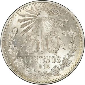 Mexico / Fifty Centavos 1914 - reverse photo