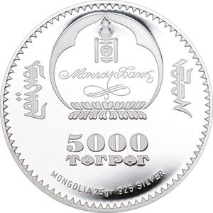 Mongolia / Five Thousand Togrog 2015 Undur Gegeen G Zanabazar - obverse photo