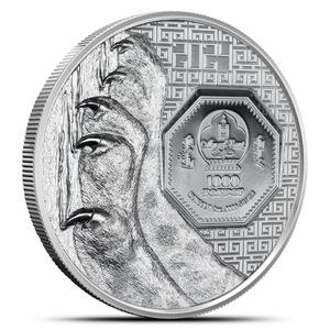 Mongolia / Silver Two Ounces 2024 Leopard - obverse photo