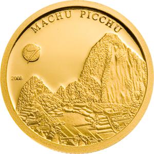 Mongolia / Gold Gram 2008 Machu Picchu - reverse photo