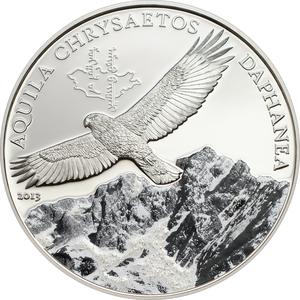 Mongolia / Five Hundred Togrog Silver 2013 Golden Eagle - reverse photo