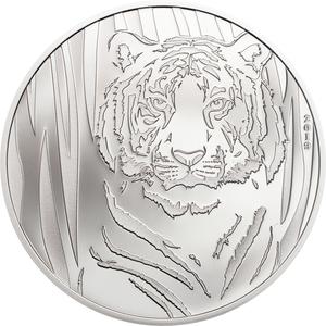 Mongolia / Silver Half Ounce 2019 Hidden Tiger - reverse photo