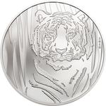 Silver Half Ounce 2019 Hidden Tiger: Photo Coin, Mongolia, Silver Half Ounce 2019 Hidden Tiger / thumbnail