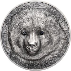 Mongolia / Silver Ounce 2019 Mongolian Gobi Bear - reverse photo