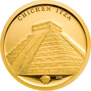 Mongolia / Gold Gram 2008 Chichen Itza - reverse photo