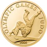 Gold Twenty-fifth Ounce 2008 Judo: Photo Coin, Mongolia, Gold Twenty-fifth Ounce 2008 Judo / thumbnail