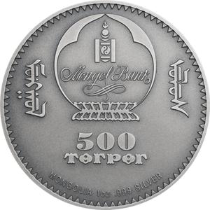 Mongolia / Silver Ounce 2020 Evolution of Life - Diplocaulus - obverse photo