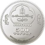 Five Hundred Togrog Silver 2012 Snow Leopards: Photo Coin, Mongolia, Five Hundred Togrog Silver 2012 Snow Leopards / thumbnail