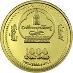 Gold Twenty-fifth-Ounce 2006 Long-eared Jerboa: Photo Coin, Mongolia, Gold Twenty-fifth-Ounce 2006 Long-eared Jerboa / thumbnail