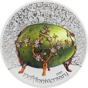 Mongolia / Silver Two Ounces 2020 Fabergé Anniversary - reverse photo