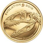 Gold Half Gram 2019 Evolution of Life - Sinraptor: Photo Coin, Mongolia, Gold Half Gram 2019 Evolution of Life - Sinraptor / thumbnail