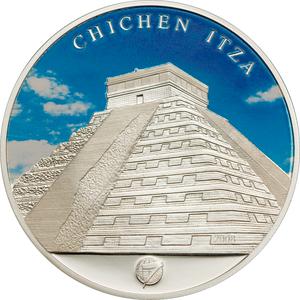 Mongolia / Five Hundred Togrog 2008 Chichen Itza - reverse photo