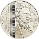 Mongolia / Five Hundred Togrog 2008 Frederic Chopin - reverse photo