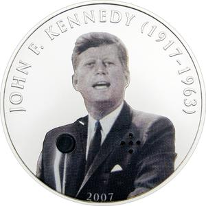Mongolia / Five Hundred Togrog 2007 John F Kennedy - reverse photo