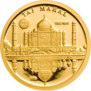 Mongolia / Gold Gram 2008 Taj Mahal - reverse photo