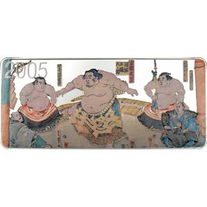 Mongolia / Silver Five Ounces 2005 Three Ringers - reverse photo
