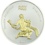 Silver Half Ounce 2007 Zodiac - Aquarius: Photo Coin, Mongolia, Silver Half Ounce 2007 Zodiac - Aquarius / thumbnail