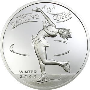 Mongolia / Five Hundred Togrog Silver 2006 Dancing Queen - reverse photo