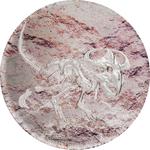 Silver Three Ounces 2019 Protoceratops Andrewsi: Photo Coin, Mongolia, Silver Three Ounces 2019 Protoceratops Andrewsi / thumbnail
