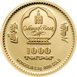 Gold Half Gram 2018 Wild Boar: Photo Coin, Mongolia, Gold Half Gram 2018 Wild Boar / thumbnail