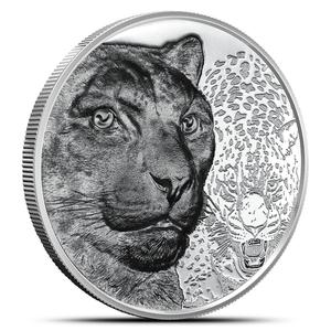 Mongolia / Silver Two Ounces 2024 Leopard - reverse photo