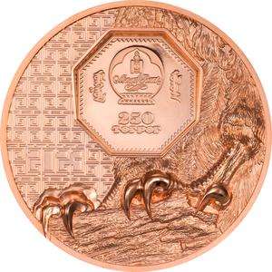 Mongolia / Copper Fifty Grams 2023 Wild Mongolia - Mongolian Falcon - obverse photo