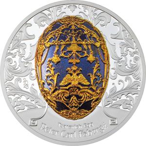 Mongolia / Silver Two Ounces 2023 Fabergé - Tsarevich Egg - reverse photo