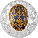 Silver Two Ounces 2023 Fabergé - Tsarevich Egg: Photo Coin, Mongolia, Silver Two Ounces 2023 Fabergé - Tsarevich Egg / thumbnail