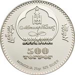 Mongolia / Five Hundred Togrog 2008 Frederic Chopin - obverse photo