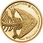Gold Half Gram 2020 Evolution of Life - Diplocaulus: Photo Coin, Mongolia, Gold Half Gram 2020 Evolution of Life - Diplocaulus / thumbnail