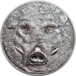 Silver Ounce 2018 Wild Boar: Photo Coin, Mongolia, Silver Ounce 2018 Wild Boar / thumbnail