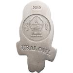 Silver Two Ounces 2019 Ural Owl Shape: Photo Coin, Mongolia, Silver Two Ounces 2019 Ural Owl Shape / thumbnail