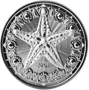 Montserrat / Silver Ounce 2024 Starfish - reverse photo