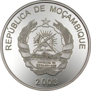 Mozambique / One Thousand Meticais Silver 2003 Pedro de Covilha - obverse photo