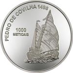 One Thousand Meticais Silver 2003 Pedro de Covilha: Photo Coin, Mozambique, One Thousand Meticais Silver 2003 Pedro de Covilha / thumbnail