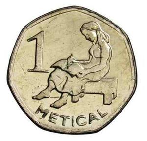 Mozambique / One Metical 2006 - reverse photo