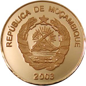 Mozambique / Gold Twenty-fifth Ounce 2003 Pedro de Covilha - obverse photo