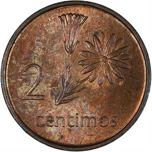 Mozambique / Two Centimos 1975 - reverse photo
