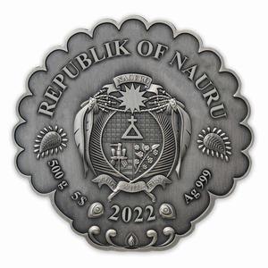 Nauru / Silver Half Kilo 2022 Peacock - obverse photo