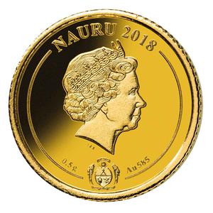 Nauru / Gold Half Gram 2018 Henry the Lion - obverse photo