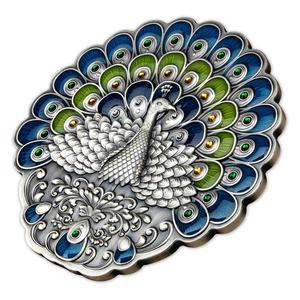 Nauru / Silver Half Kilo 2022 Peacock - reverse photo