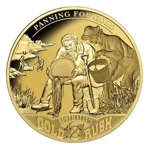 Nauru / One Dollar 2017 Australia’s Gold Rush - obverse photo