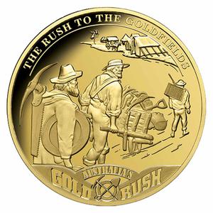 Nauru / One Dollar 2017 The Rush to the Goldfields - reverse photo