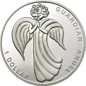 Nauru / One Dollar 2009 Guardian Angel - reverse photo