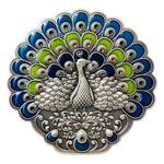 Silver Half Kilo 2022 Peacock: Photo Coin, Nauru, Silver Half Kilo 2022 Peacock / thumbnail