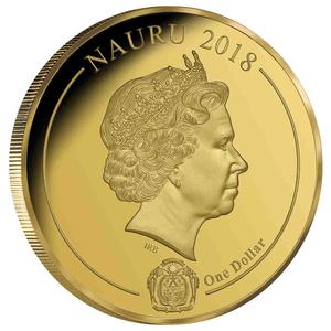 Nauru / One Dollar 2018 The Welcome Stranger Nugget - obverse photo